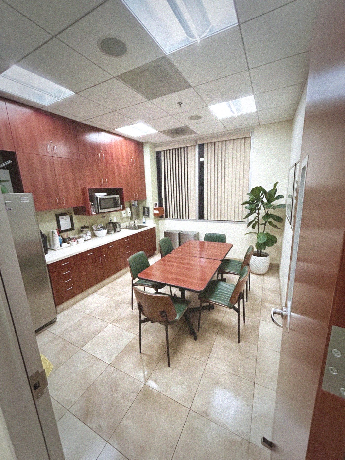 Staff lounge before cleaning