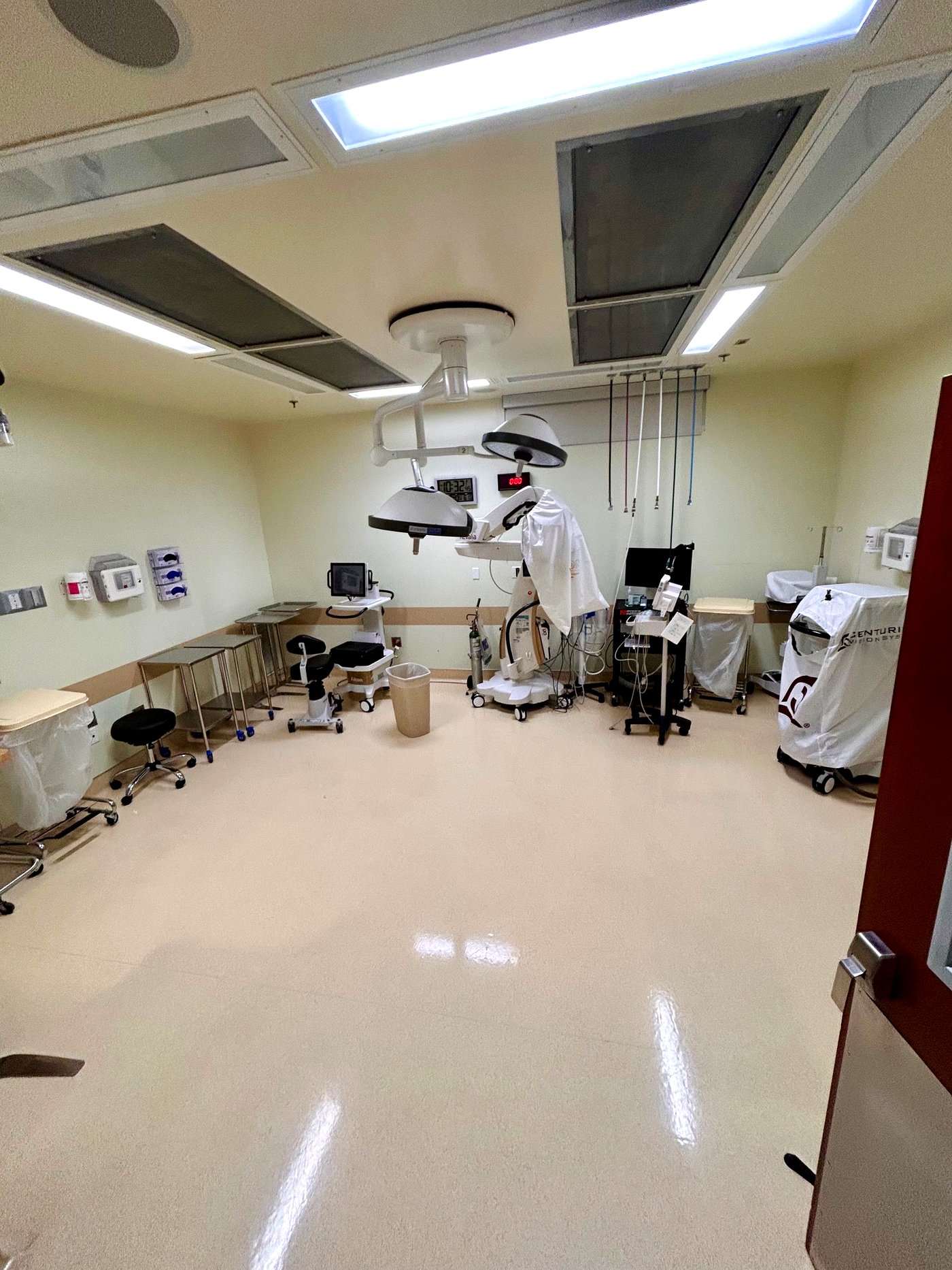 Operating room after cleaning